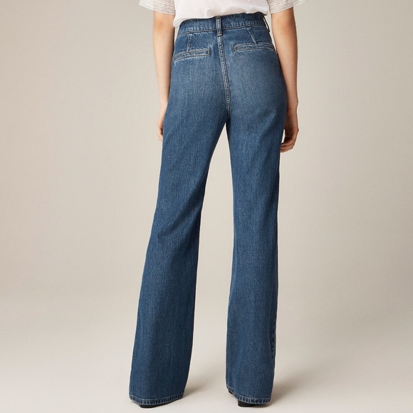 J. Crew Patch Pocket Front Vintage 70's Style Flare Jeans Size 27 - Picture 4 of 16